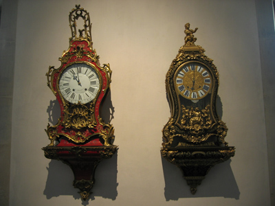 Ornate antique wall clocks, photo courtesy Arnaud 25